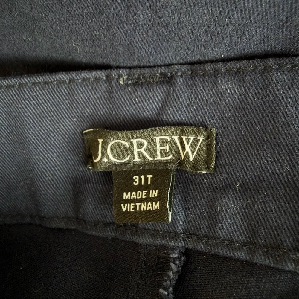 J. Crew Sailor slim wide-leg chino pant navy blue 23903
